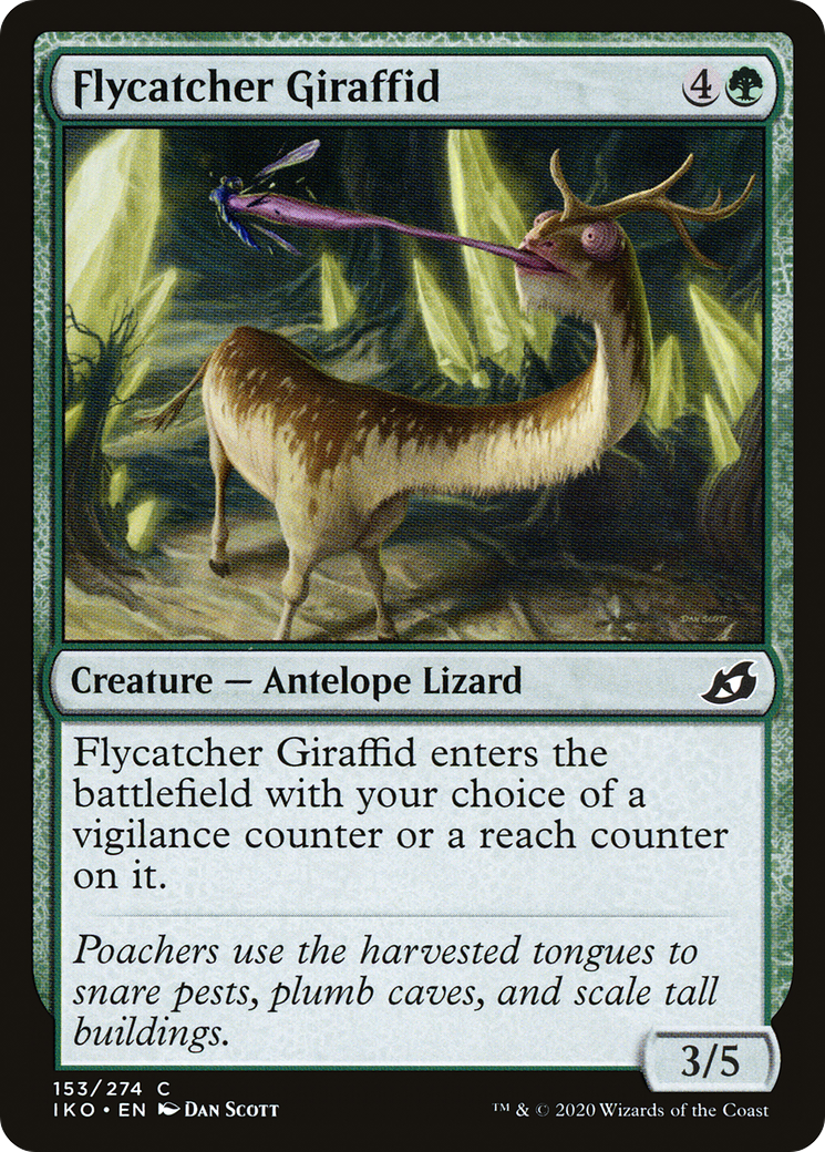 Flycatcher Giraffid (IKO-153) - Ikoria: Lair of Behemoths Foil - Premium MTG Single from Wizards of the Coast - Just $0.25! Shop now at Game Crave Tournament Store