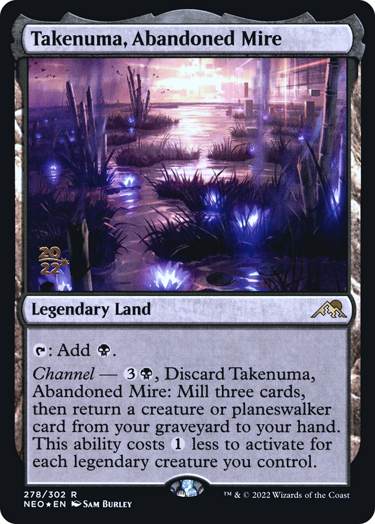 Takenuma, Abandoned Mire (PNEO-278S) - Kamigawa: Neon Dynasty Promos Foil - Premium MTG Single from Wizards of the Coast - Just $8.86! Shop now at Game Crave Tournament Store