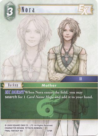 Nora EX - 1-079R (DECK EXCLUSIVE CARDS) - Premium Final Fantasy Single from Deck Exclusive Cards - Just $0.30! Shop now at Game Crave Tournament Store