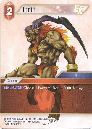 Ifrit EX - 2-002C (DECK EXCLUSIVE CARDS) - Premium Final Fantasy Single from Deck Exclusive Cards - Just $0.89! Shop now at Game Crave Tournament Store