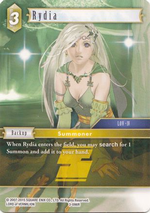 Rydia - 3-096R (DECK EXCLUSIVE CARDS) - Premium Final Fantasy Single from Deck Exclusive Cards - Just $0.25! Shop now at Game Crave Tournament Store