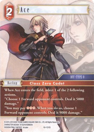 Ace (Starter) (OPUS X) Foil - Premium Final Fantasy Single from Opus X - Just $0.46! Shop now at Game Crave Tournament Store