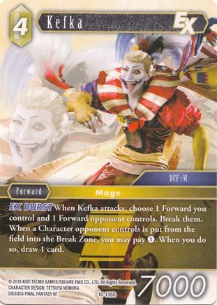 Kefka EX (Starter) (OPUS X) Foil - Premium Final Fantasy Single from Opus X - Just $0.59! Shop now at Game Crave Tournament Store