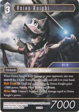 Onion Knight (Starter) (OPUS X) Foil - Premium Final Fantasy Single from Opus X - Just $0.49! Shop now at Game Crave Tournament Store