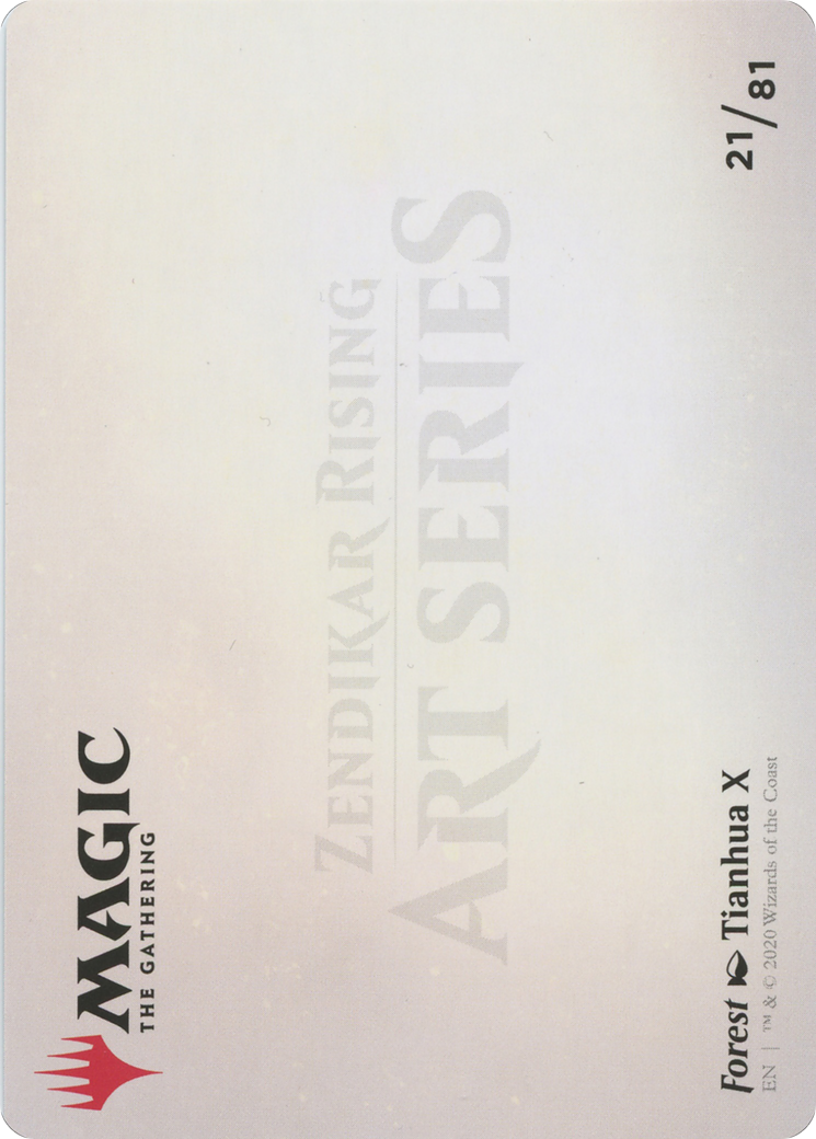 Forest // Forest (AZNR-021) - Zendikar Rising Art Series (Borderless) - Premium MTG Single from Wizards of the Coast - Just $0! Shop now at Game Crave Tournament Store