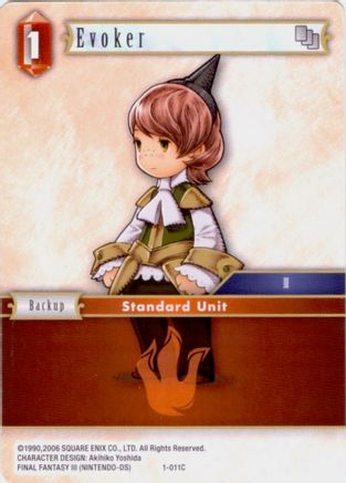 Evoker (Arc) - 1-011C (DECK EXCLUSIVE CARDS) - Premium Final Fantasy Single from Deck Exclusive Cards - Just $0.25! Shop now at Game Crave Tournament Store
