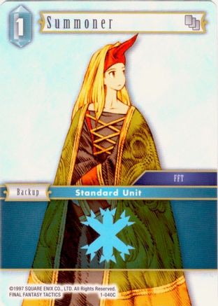 Summoner (Female Unit) - 1-040C (DECK EXCLUSIVE CARDS) - Premium Final Fantasy Single from Deck Exclusive Cards - Just $0.25! Shop now at Game Crave Tournament Store