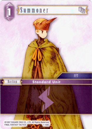 Summoner (Male Unit) - 1-138C (DECK EXCLUSIVE CARDS) - Premium Final Fantasy Single from Deck Exclusive Cards - Just $0.25! Shop now at Game Crave Tournament Store