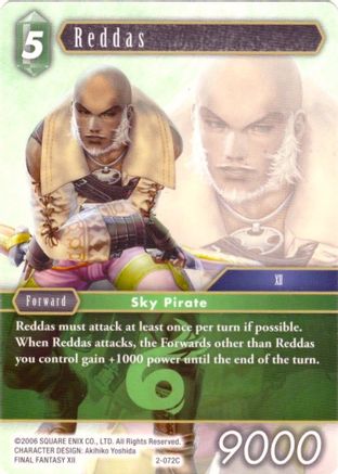 Reddas - 2-072C (DECK EXCLUSIVE CARDS) - Premium Final Fantasy Single from Deck Exclusive Cards - Just $0.25! Shop now at Game Crave Tournament Store
