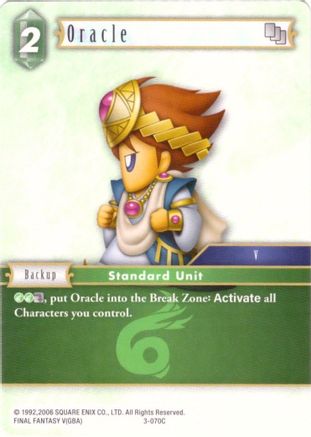 Oracle - 3-070C (DECK EXCLUSIVE CARDS) - Premium Final Fantasy Single from Deck Exclusive Cards - Just $0.53! Shop now at Game Crave Tournament Store