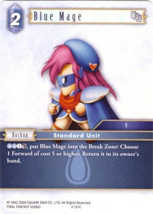 Blue Mage - 3-121C (DECK EXCLUSIVE CARDS) - Premium Final Fantasy Single from Deck Exclusive Cards - Just $0.25! Shop now at Game Crave Tournament Store