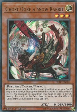 Ghost Ogre & Snow Rabbit (DUDE-EN001) - Duel Devastator 1st Edition - Premium Yugioh Single from Konami - Just $0.98! Shop now at Game Crave Tournament Store