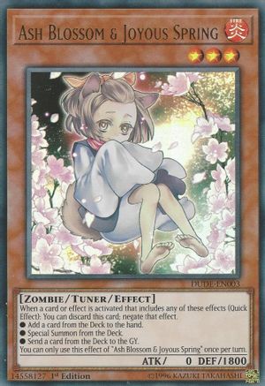 Ash Blossom & Joyous Spring (DUDE-EN003) - Duel Devastator 1st Edition - Premium Yugioh Single from Konami - Just $2.62! Shop now at Game Crave Tournament Store