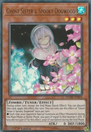 Ghost Sister & Spooky Dogwood (DUDE-EN005) - Duel Devastator 1st Edition - Premium Yugioh Single from Konami - Just $0.42! Shop now at Game Crave Tournament Store