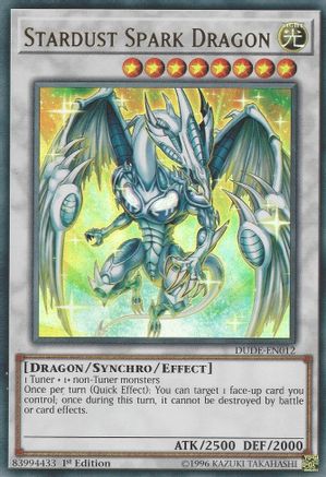 Stardust Spark Dragon (DUDE-EN012) - Duel Devastator 1st Edition - Premium Yugioh Single from Konami - Just $0.26! Shop now at Game Crave Tournament Store