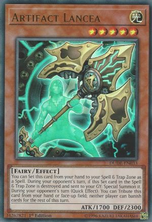 Artifact Lancea (DUDE-EN033) - Duel Devastator 1st Edition - Premium Yugioh Single from Konami - Just $0.70! Shop now at Game Crave Tournament Store