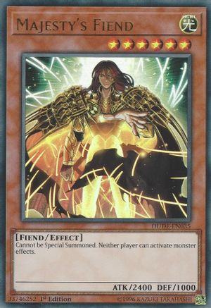 Majesty's Fiend (DUDE-EN035) - Duel Devastator 1st Edition - Premium Yugioh Single from Konami - Just $0.26! Shop now at Game Crave Tournament Store