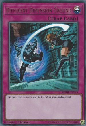 Different Dimension Ground (DUDE-EN045) - Duel Devastator 1st Edition - Premium Yugioh Single from Konami - Just $0.63! Shop now at Game Crave Tournament Store