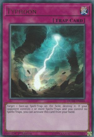 Typhoon (DUDE-EN046) - Duel Devastator 1st Edition - Premium Yugioh Single from Konami - Just $0.42! Shop now at Game Crave Tournament Store