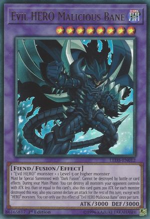 Evil HERO Malicious Bane (LED5-EN012) - Legendary Duelists: Immortal Destiny 1st Edition - Premium Yugioh Single from Konami - Just $7.38! Shop now at Game Crave Tournament Store