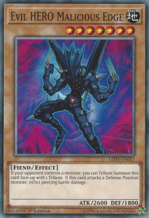 Evil HERO Malicious Edge (LED5-EN017) - Legendary Duelists: Immortal Destiny 1st Edition - Premium Yugioh Single from Konami - Just $0.27! Shop now at Game Crave Tournament Store