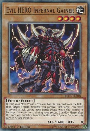 Evil HERO Infernal Gainer (LED5-EN018) - Legendary Duelists: Immortal Destiny 1st Edition - Premium Yugioh Single from Konami - Just $0.25! Shop now at Game Crave Tournament Store