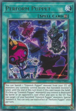 Perform Puppet (LED5-EN037) - Legendary Duelists: Immortal Destiny 1st Edition - Premium Yugioh Single from Konami - Just $0.08! Shop now at Game Crave Tournament Store