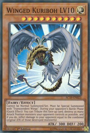 Winged Kuriboh LV10 (AC19-EN023) - Advent Calendar 2019 1st Edition - Premium Yugioh Single from Konami - Just $4.02! Shop now at Game Crave Tournament Store