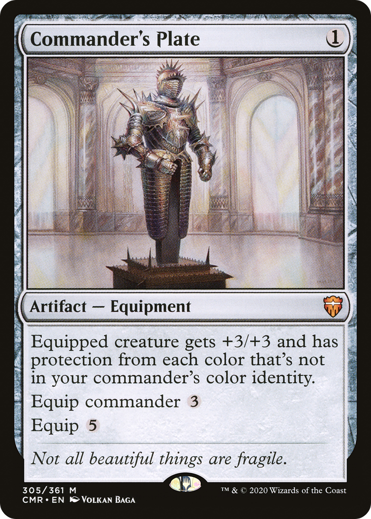 Commander's Plate (CMR-305) - Commander Legends Foil - Premium MTG Single from Wizards of the Coast - Just $7.62! Shop now at Game Crave Tournament Store