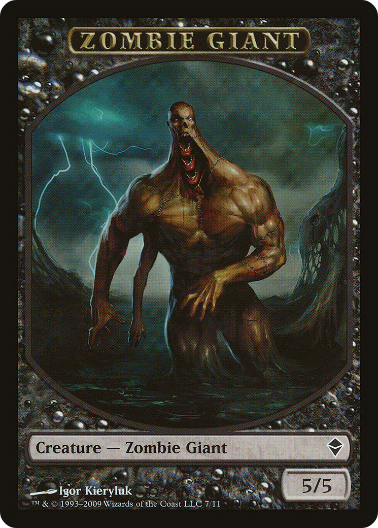 Zombie Giant (TZEN-007) - Zendikar Tokens - Premium MTG Single from Wizards of the Coast - Just $0.08! Shop now at Game Crave Tournament Store