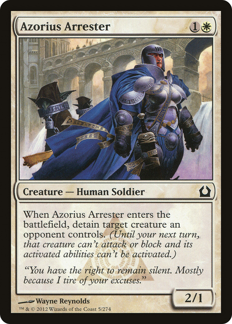 Azorius Arrester (RTR-005) - Return to Ravnica Foil - Premium MTG Single from Wizards of the Coast - Just $0.08! Shop now at Game Crave Tournament Store