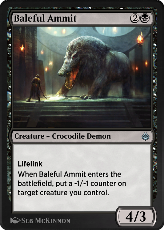 Baleful Ammit (AKR-092) - Amonkhet Remastered - Premium MTG Single from Wizards of the Coast - Just $0! Shop now at Game Crave Tournament Store