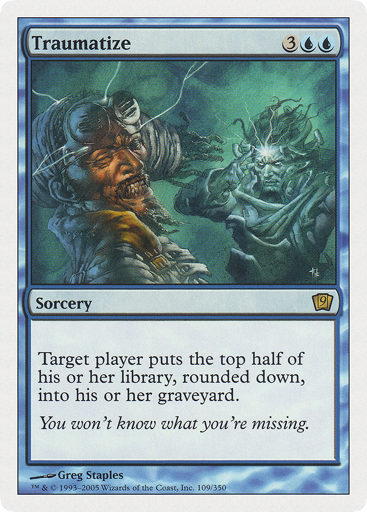 Traumatize (9ED-109) - Ninth Edition - Premium MTG Single from Wizards of the Coast - Just $1.01! Shop now at Game Crave Tournament Store