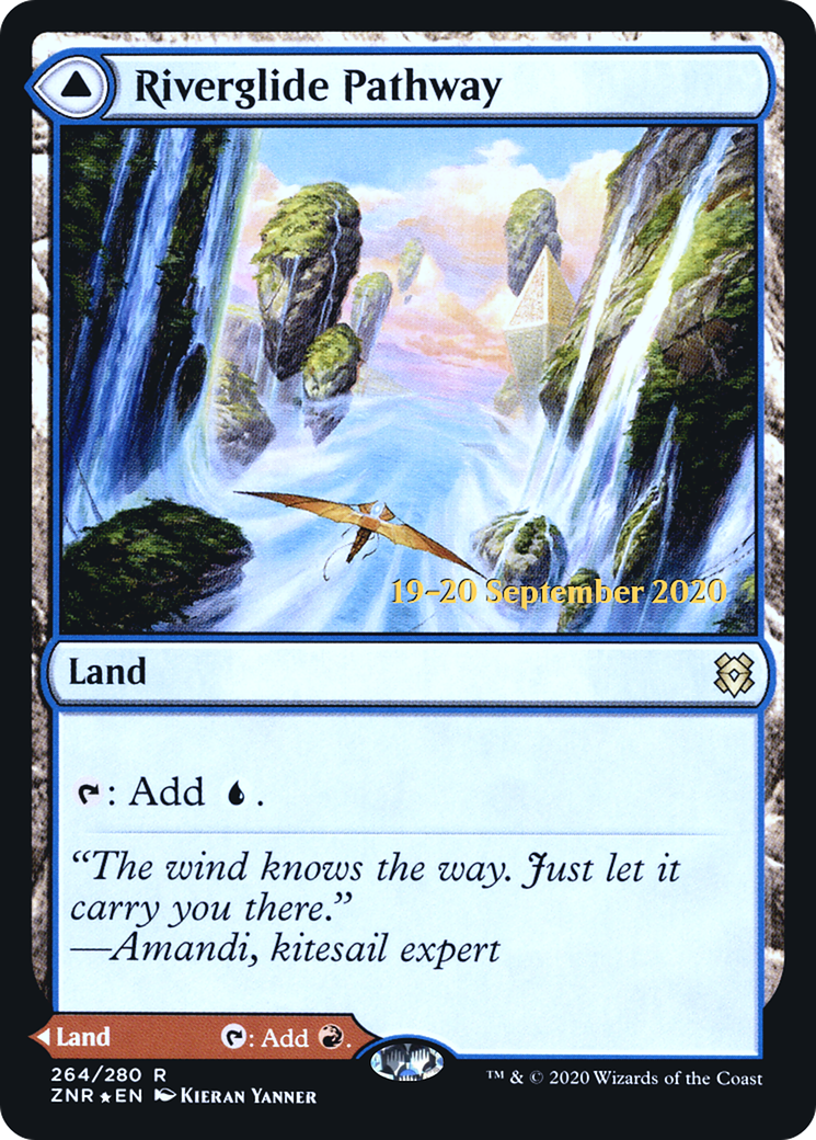 Riverglide Pathway // Lavaglide Pathway (PZNR-264S) - Zendikar Rising Promos Foil - Premium MTG Single from Wizards of the Coast - Just $1.83! Shop now at Game Crave Tournament Store