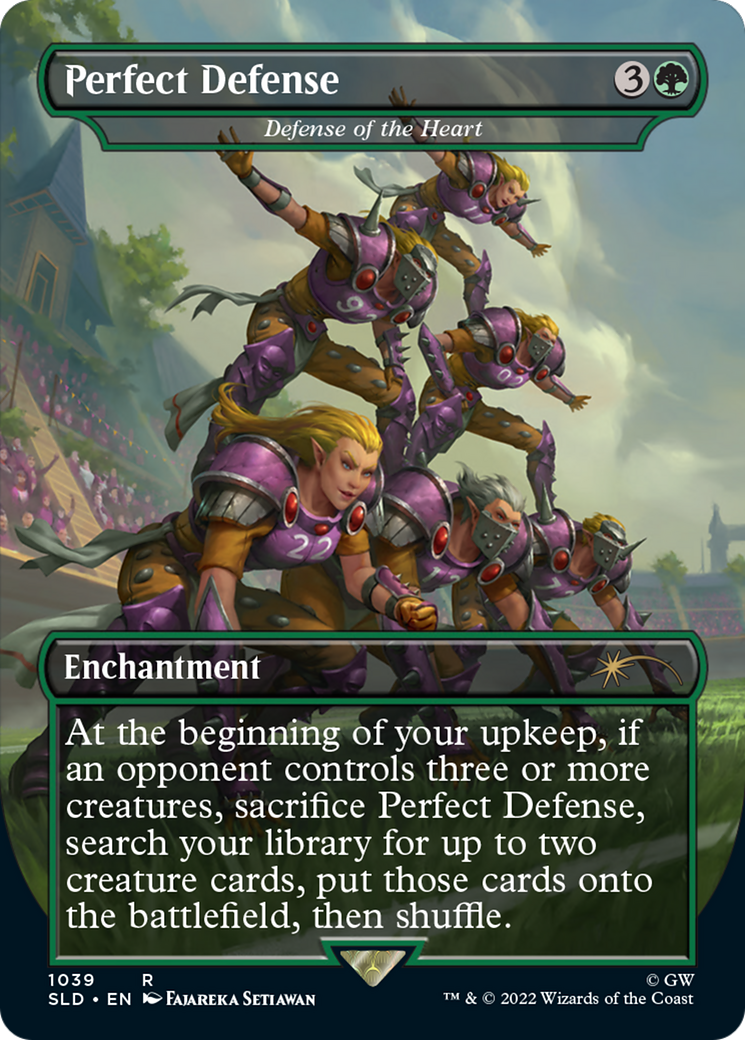 Defense of the Heart (SLD-1039) - Secret Lair Drop / Perfect Defense (Borderless) - Premium MTG Single from Wizards of the Coast - Just $4.19! Shop now at Game Crave Tournament Store