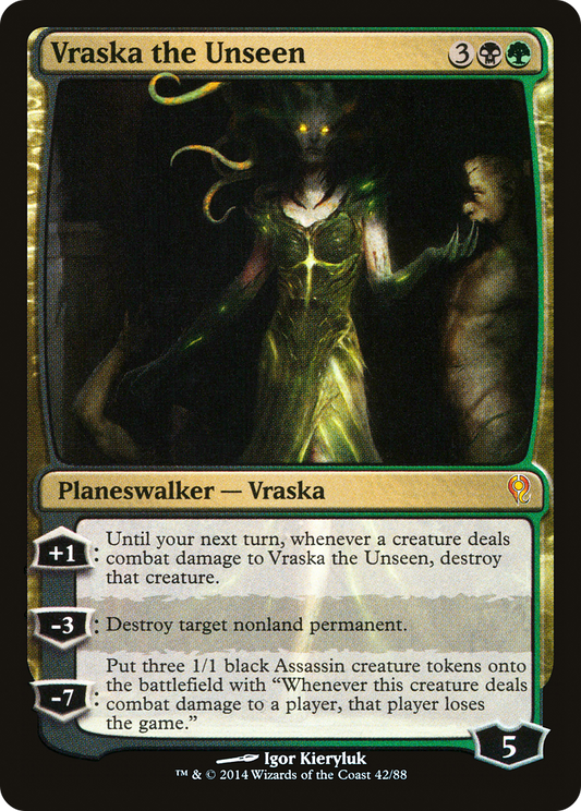 Vraska the Unseen (DDM-042) - Duel Decks: Jace vs. Vraska Foil - Premium MTG Single from Wizards of the Coast - Just $0.17! Shop now at Game Crave Tournament Store