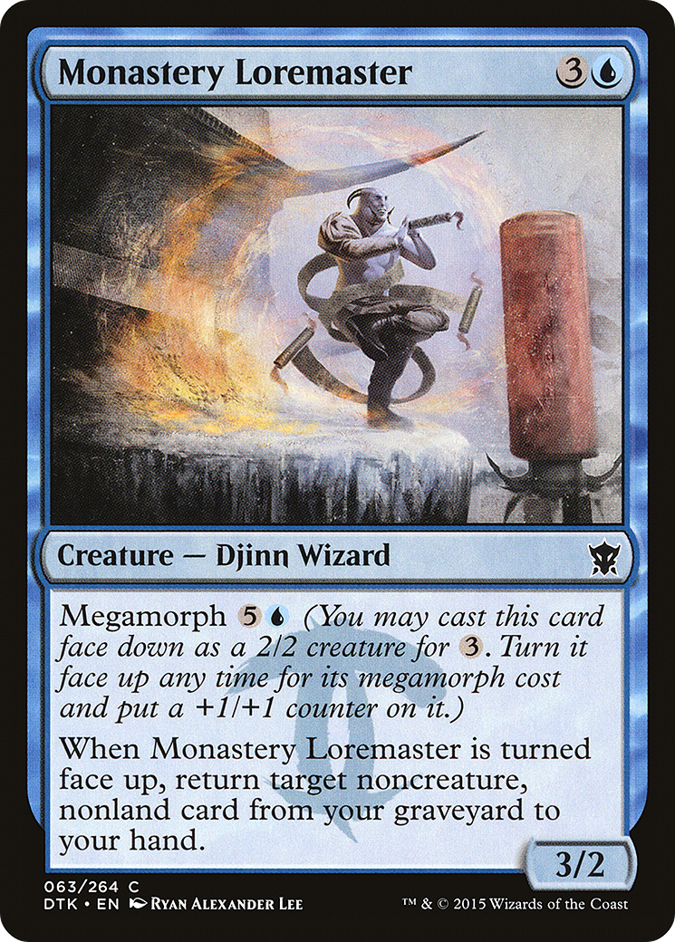 Monastery Loremaster (DTK-063) - Dragons of Tarkir - Premium MTG Single from Wizards of the Coast - Just $0.25! Shop now at Game Crave Tournament Store