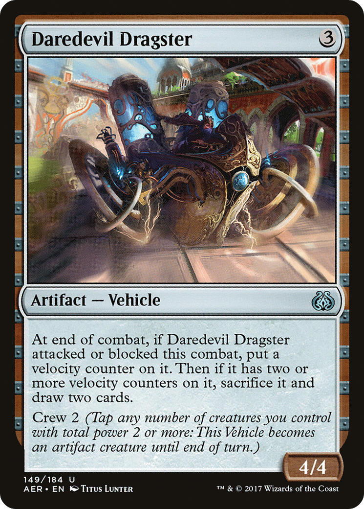 Daredevil Dragster (AER-149) - Aether Revolt Foil - Premium MTG Single from Wizards of the Coast - Just $0.26! Shop now at Game Crave Tournament Store