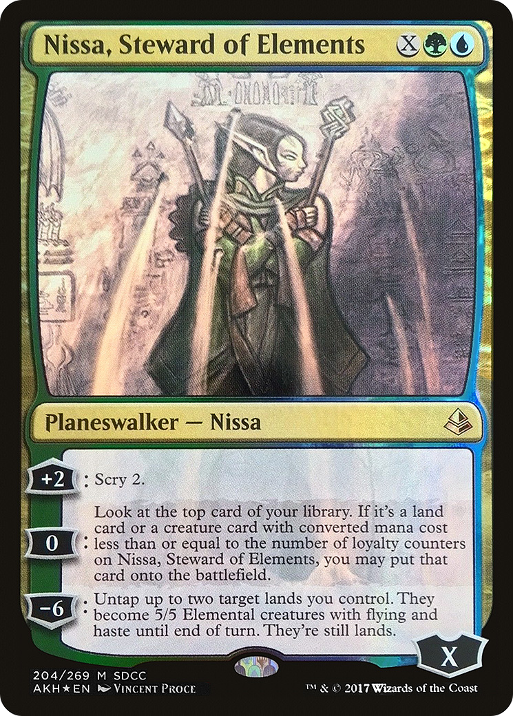 Nissa, Steward of Elements (PS17-204) - San Diego Comic-Con 2017 Foil - Premium MTG Single from Wizards of the Coast - Just $6.64! Shop now at Game Crave Tournament Store