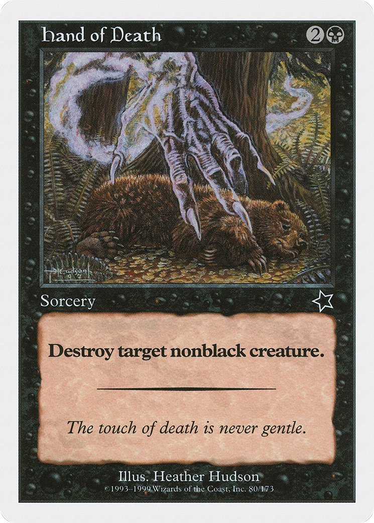 Hand of Death (S99-080) - Starter 1999 - Premium MTG Single from Wizards of the Coast - Just $0.25! Shop now at Game Crave Tournament Store