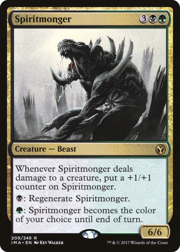 Spiritmonger (IMA-209) - Iconic Masters Foil - Premium MTG Single from Wizards of the Coast - Just $0.38! Shop now at Game Crave Tournament Store