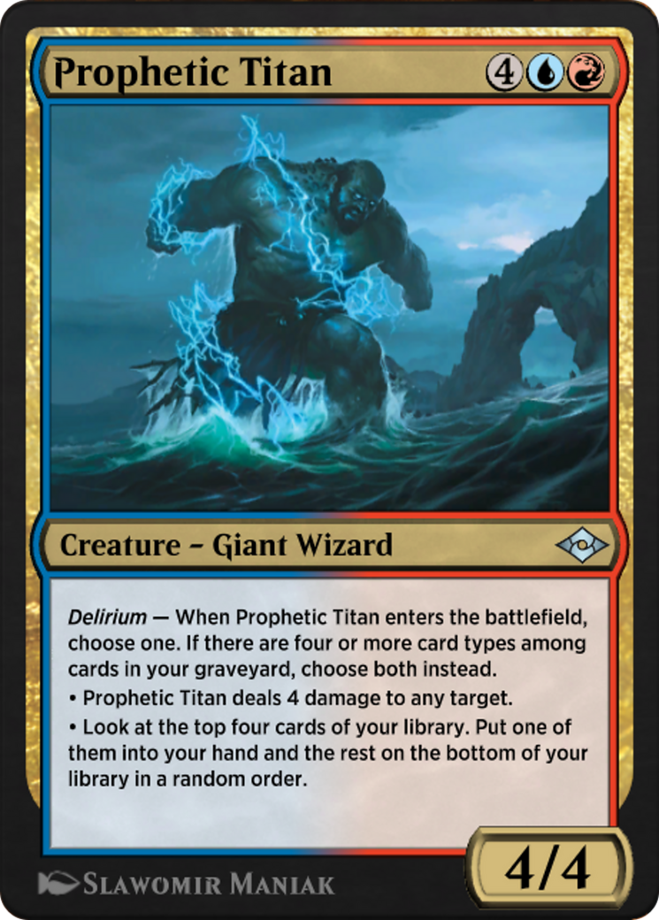 Prophetic Titan (J21-708) - Jumpstart: Historic Horizons - Premium MTG Single from Wizards of the Coast - Just $0! Shop now at Game Crave Tournament Store