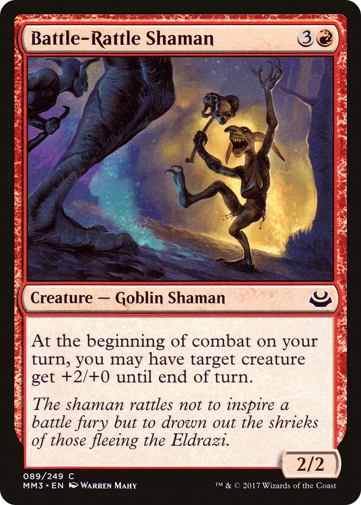 Battle-Rattle Shaman (MM3-089) - Modern Masters 2017 - Premium MTG Single from Wizards of the Coast - Just $0.25! Shop now at Game Crave Tournament Store