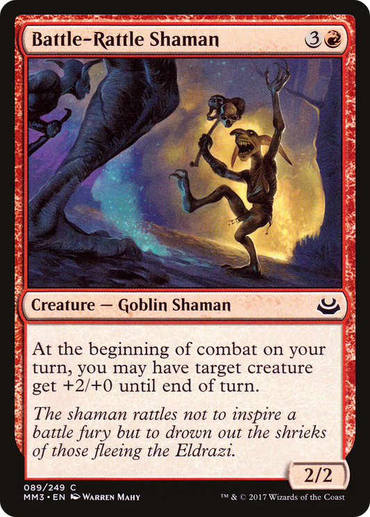 Battle-Rattle Shaman (MM3-089) - Modern Masters 2017 Foil - Premium MTG Single from Wizards of the Coast - Just $0.25! Shop now at Game Crave Tournament Store
