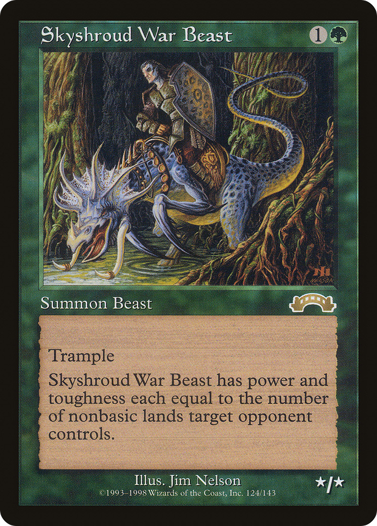 Skyshroud War Beast (EXO-124) - Exodus - Premium MTG Single from Wizards of the Coast - Just $0.17! Shop now at Game Crave Tournament Store