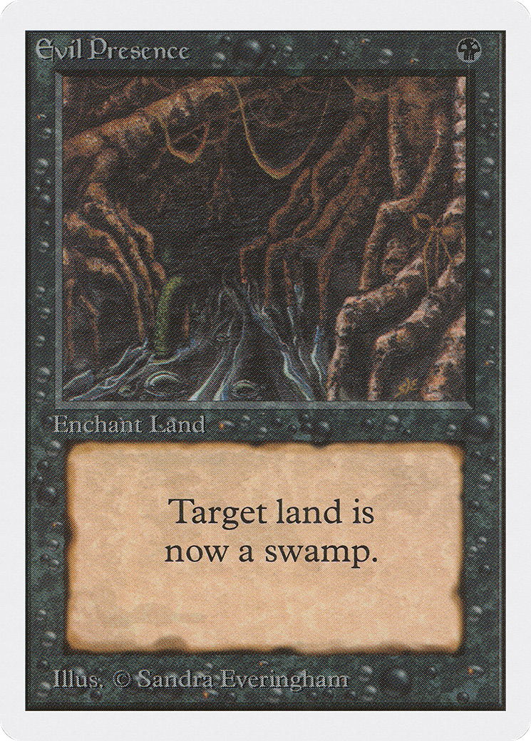 Evil Presence (2ED-108) - Unlimited Edition - Premium MTG Single from Wizards of the Coast - Just $0.84! Shop now at Game Crave Tournament Store