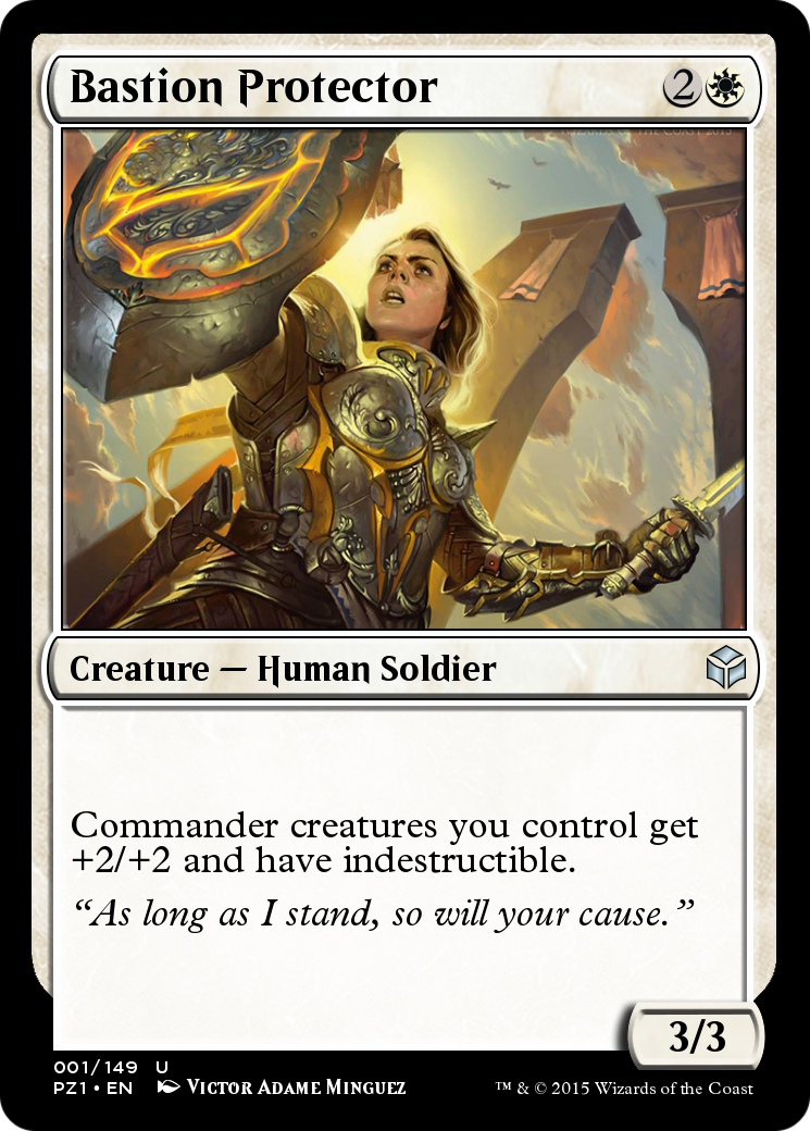 Bastion Protector (PZ1-001) - Legendary Cube Prize Pack Foil - Premium MTG Single from Wizards of the Coast - Just $0! Shop now at Game Crave Tournament Store