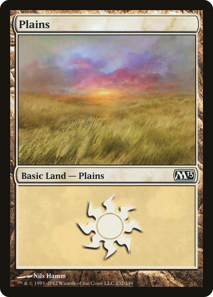 Plains (M13-232) - Magic 2013 Foil - Premium MTG Single from Wizards of the Coast - Just $0.13! Shop now at Game Crave Tournament Store