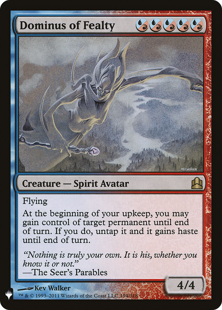 Dominus of Fealty (MB1-1520) - Mystery Booster - Premium MTG Single from Wizards of the Coast - Just $0.41! Shop now at Game Crave Tournament Store
