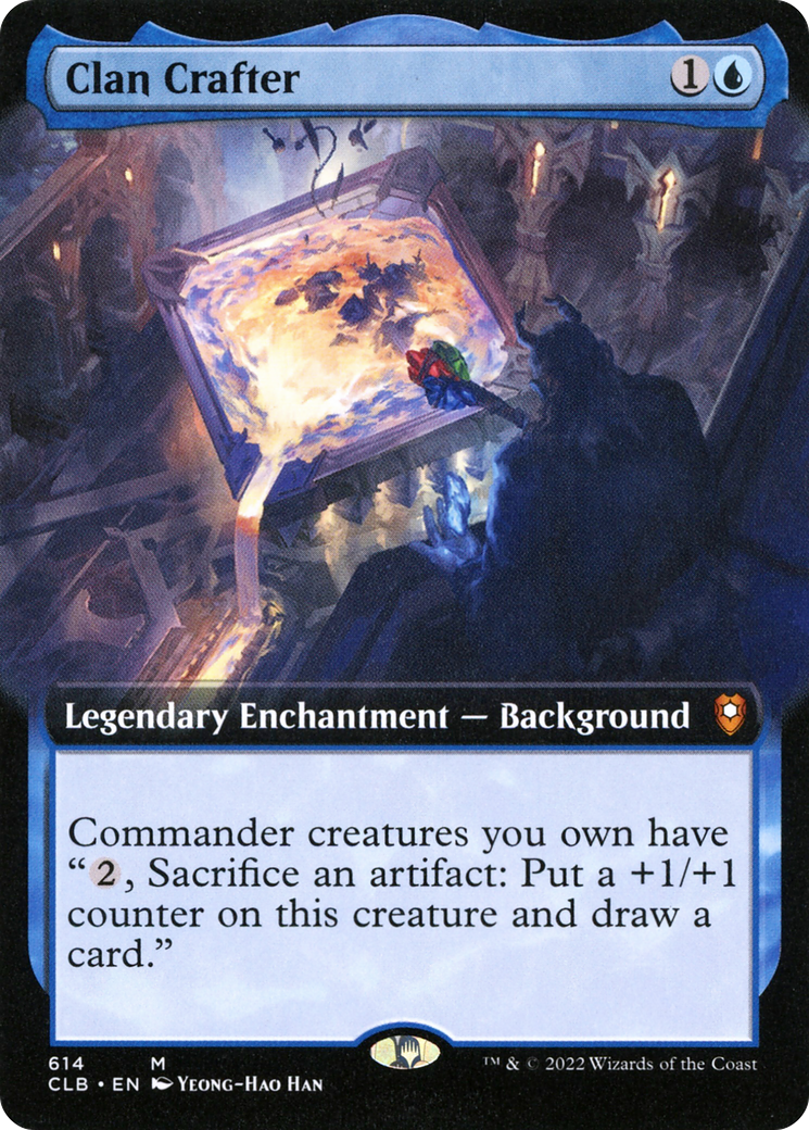 Clan Crafter (CLB-614) - Commander Legends: Battle for Baldur's Gate: (Extended Art) Foil - Premium MTG Single from Wizards of the Coast - Just $2.95! Shop now at Game Crave Tournament Store